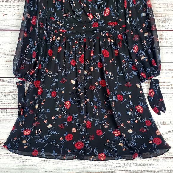 GAL meets Glam Collection Whimsigoth Dress Floral Londyn Black Cherry Fairy 12 - Picture 5 of 16